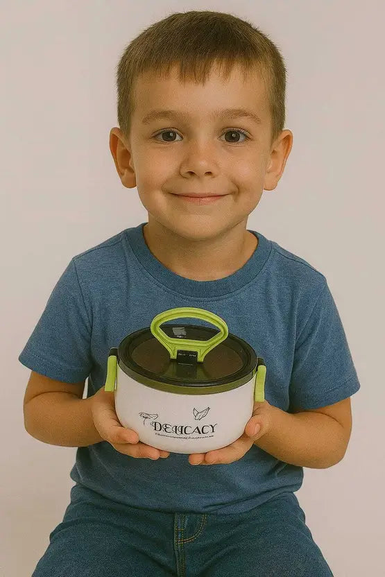 Crown of Glory - Kid - Lunch Box - Round- Green