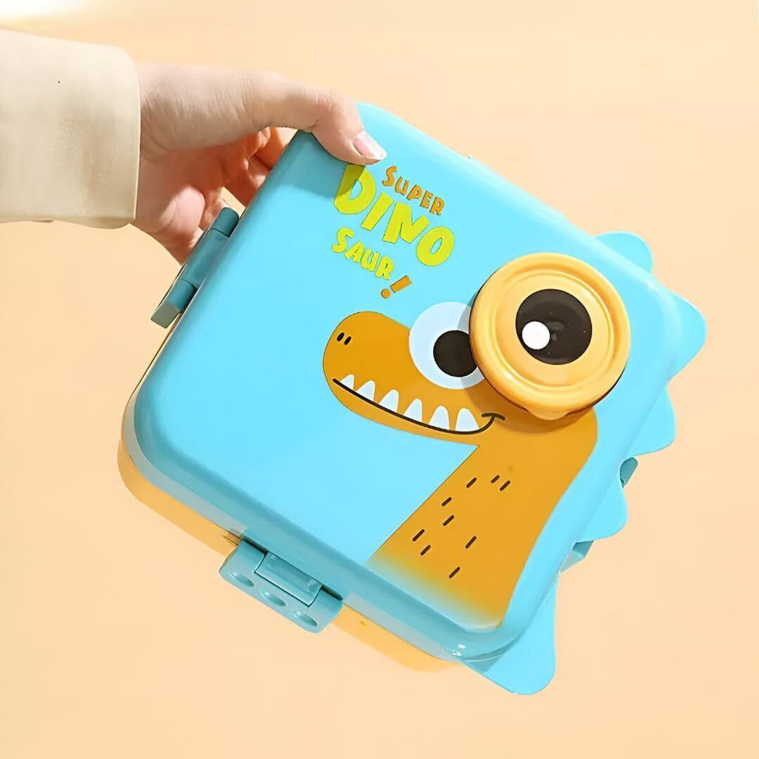Shopsy Kids-Lunch-Box-Blue-Super Dino Saur