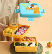 Shopsy Kids-Lunch-Box-Blue-Super Dino Saur
