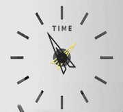 ZH408-BLACK-3D-WALL CLOCK-DIY CLOCK