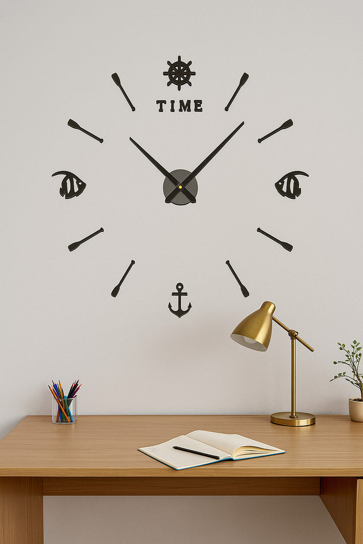 DIY-WALL-CLOCK-BLACK