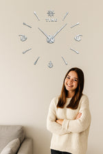 Load image into Gallery viewer, DIY-WALL-CLOCK-SILVER
