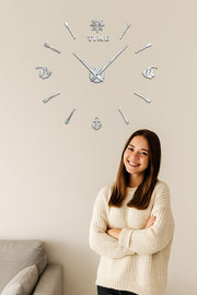 DIY-WALL-CLOCK-SILVER
