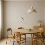 Load image into Gallery viewer, ZH408-SILVER-3D-WALL CLOCK-DIY CLOCK
