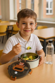 Bear Family Friendly - Lunch Box - Brown