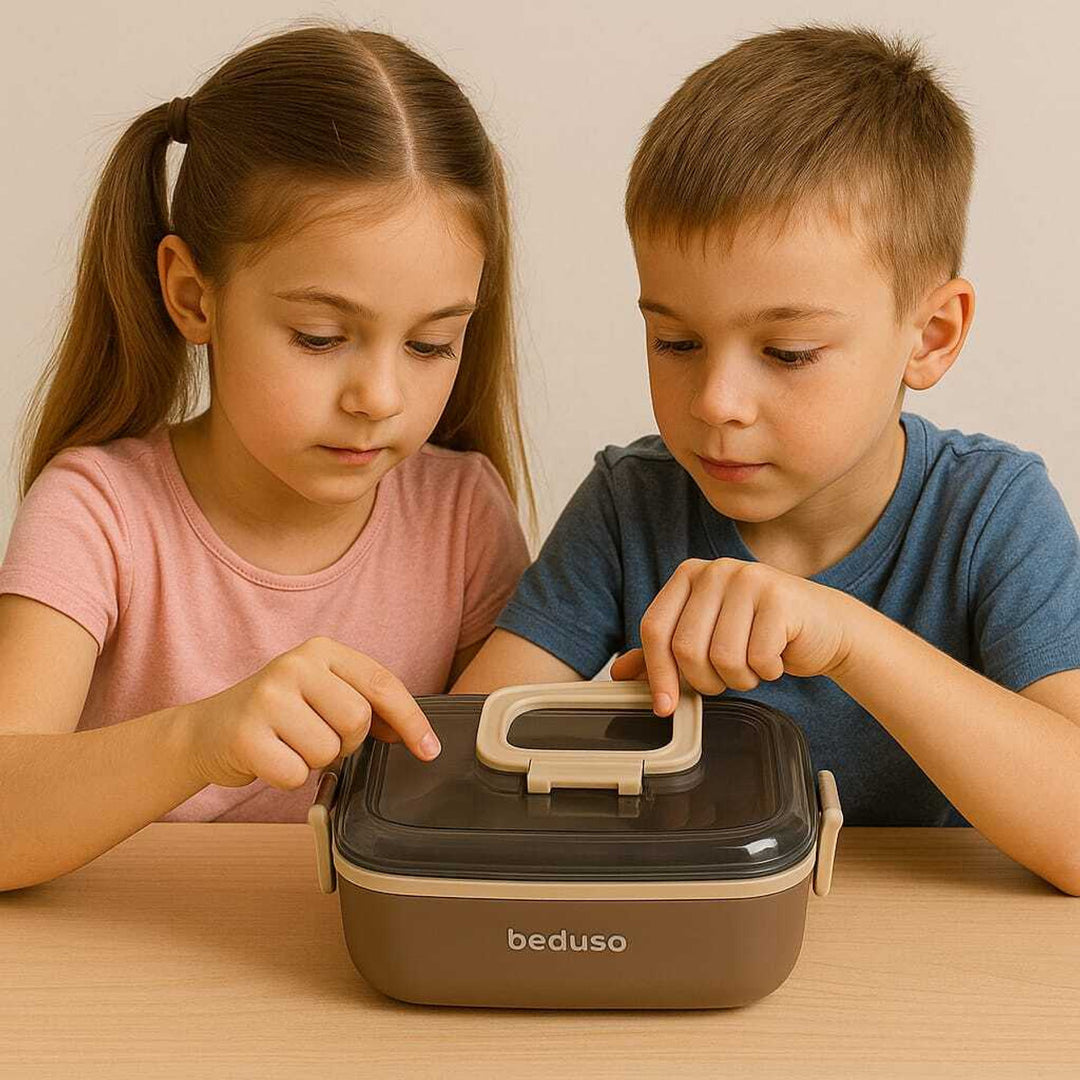 Beduso Leak-Proof Lunch Box - Brown