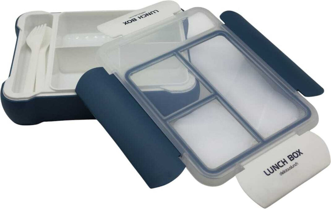 Bento Lunch Box Navi Blue 4 Slots