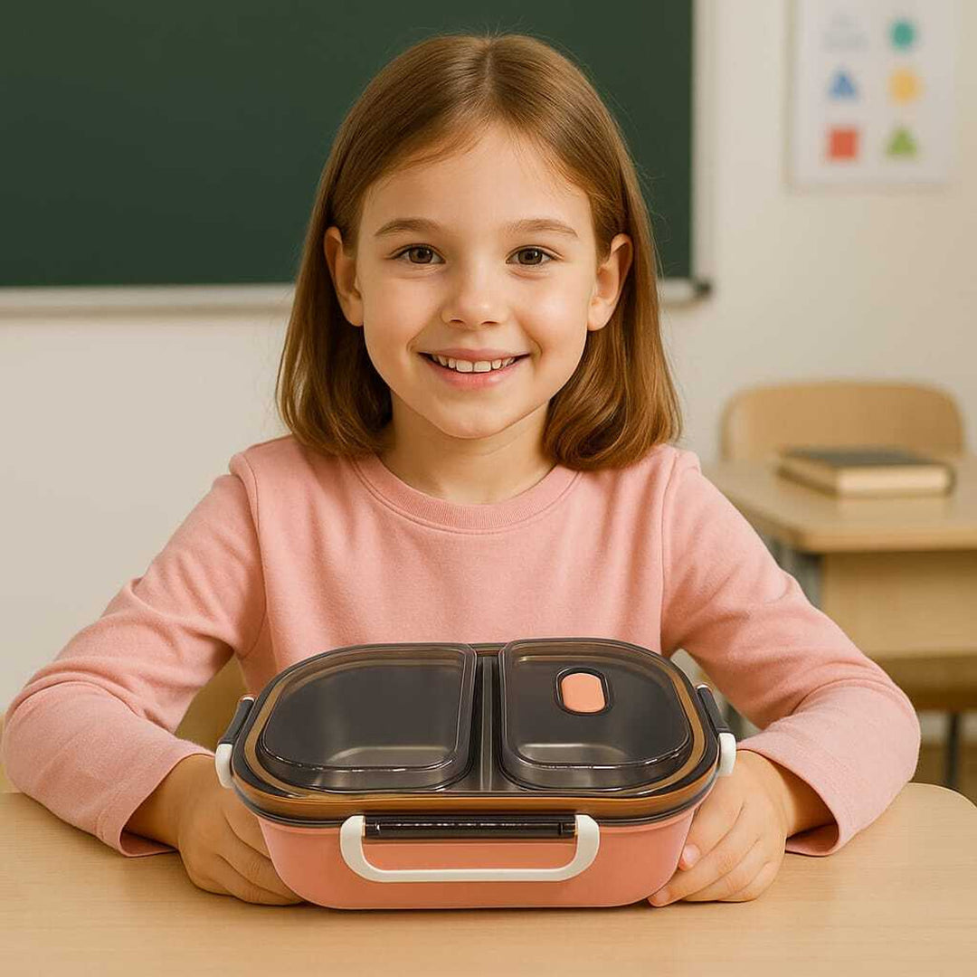 SUS304-Lunch Box- Pink