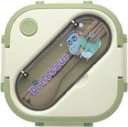 Animal-Lunch-Box-Steel-Dinosaur-Green