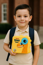 Load image into Gallery viewer, Lunch-Box-Steel-Dinosaur-Orange
