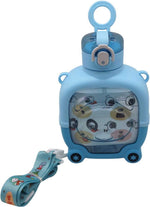 Load image into Gallery viewer, Bear Face - Front side- Water Bottle - Blue
