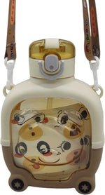 Load image into Gallery viewer, Bear Face - Front side- Water Bottle - Brown
