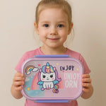 Load image into Gallery viewer, Unicorn Kids picnic Lunch Box pink
