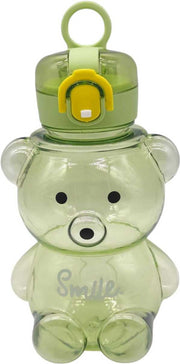 Bear Design Water Bottle - Green