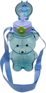 Load image into Gallery viewer, Bear Design Water Bottle - Smile -Blue

