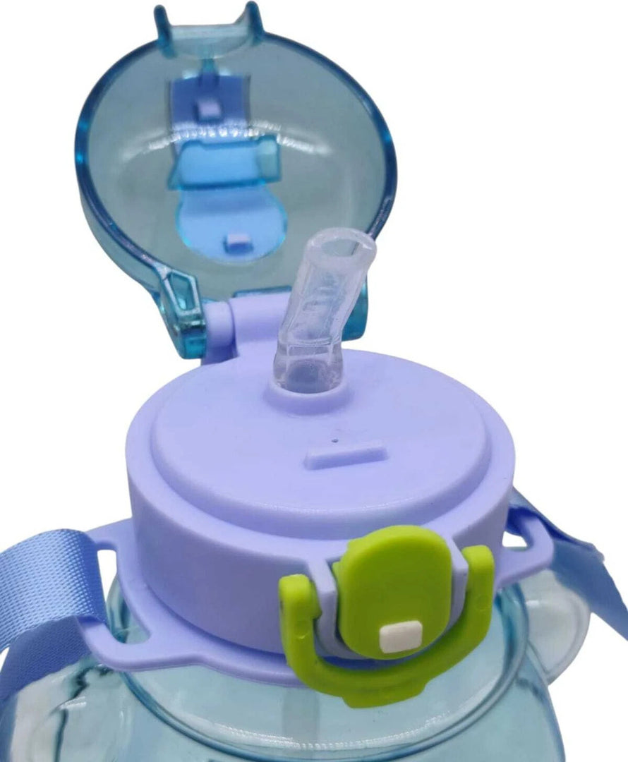 Bear Design Water Bottle - Smile -Blue