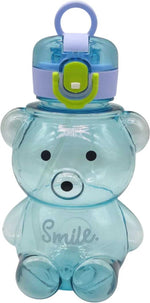 Load image into Gallery viewer, Bear Design Water Bottle - Smile -Blue
