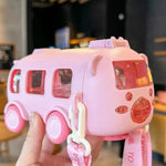 Load image into Gallery viewer, Cool Cute Bus - Kids - Water Bottle - Pink
