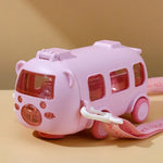 Load image into Gallery viewer, Cool Cute Bus - Kids - Water Bottle - Pink
