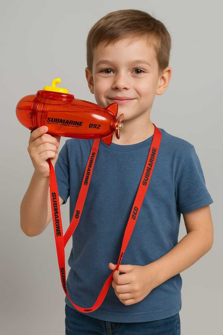 Kids-Water Bottle-RED-Submarine