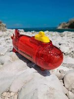 Load image into Gallery viewer, Kids-Water Bottle-RED-Submarine

