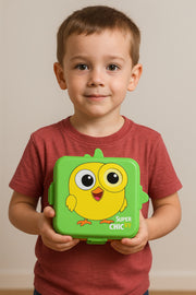 Super chicken - green-kids lunch box