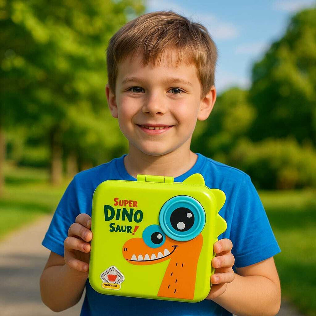 Super Dino Saur-Kids Lunch Box-Green