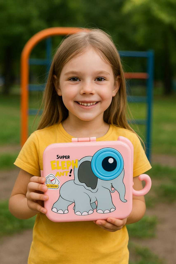 Super Elephant - Pink - Kids Lunch Box