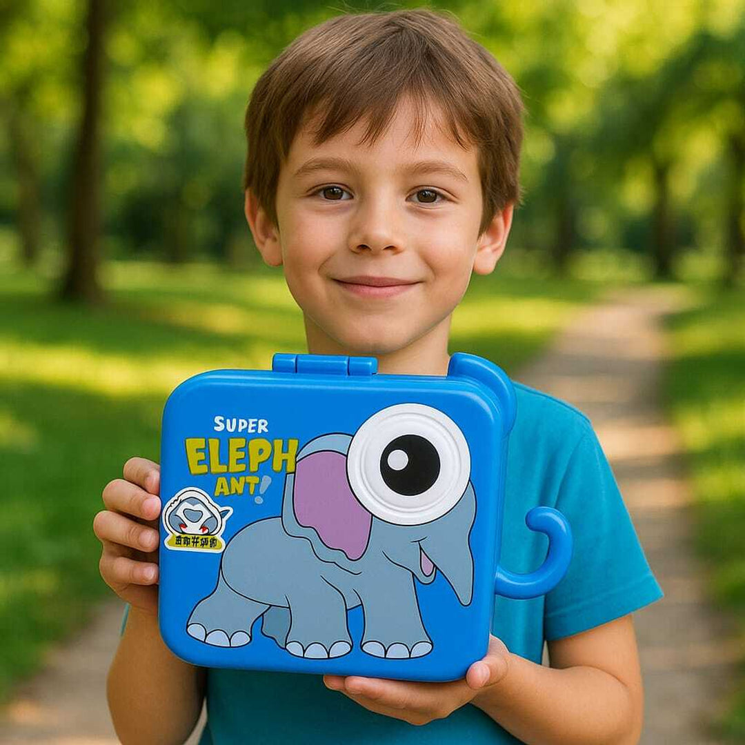 Super Elephant - Blue - Kids Lunch Box
