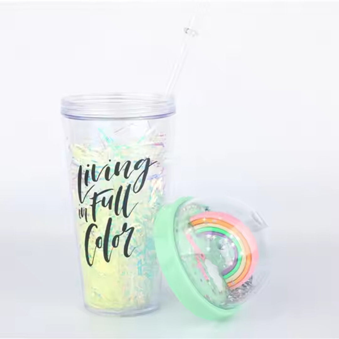 Living In Full Color - Water Bottle- Green