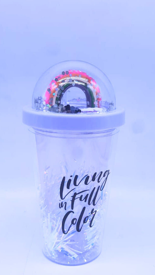 Living In Full Color - Water Bottle- Purple