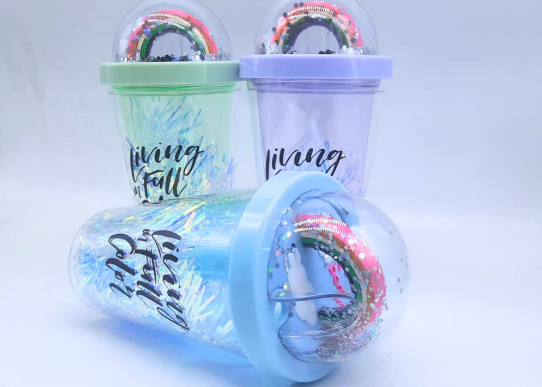 Living In Full Color - Water Bottle- Purple