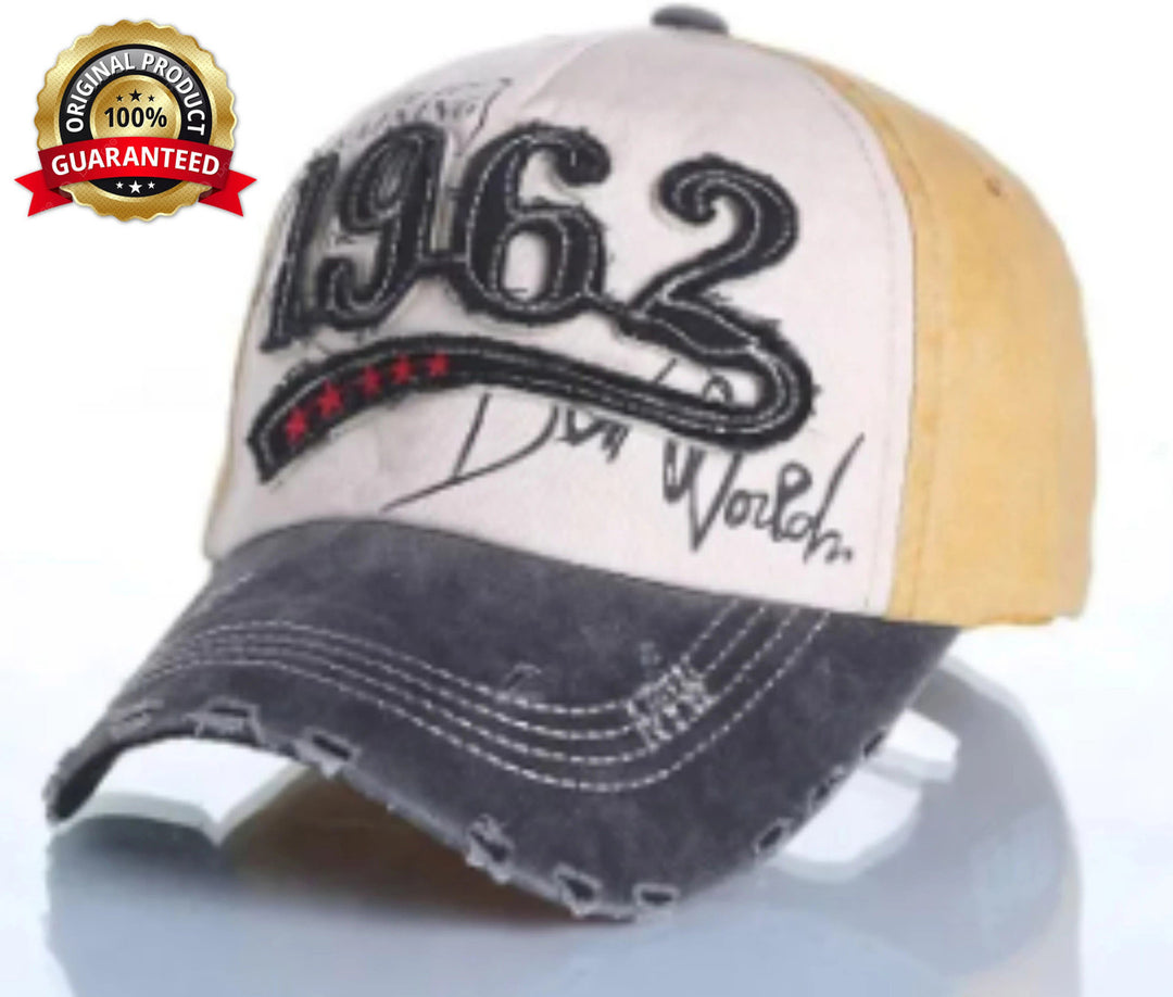 1962-CAP-HIGH TRAINING-BASEBALLCAP-BLK+OFFWHITE