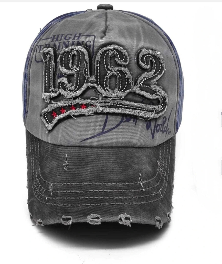 1962-CAP-HIGH TRAINING-BASEBALLCAP-GREY+BLK