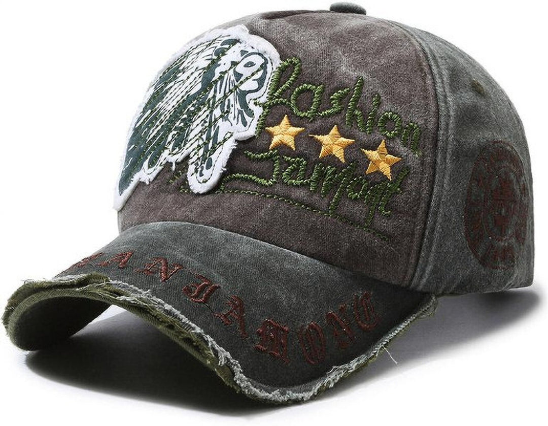 Jamount stylish Suncap BROWN AND GREEN