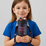 Load image into Gallery viewer, Water-Bottle-blk-cartoon water cup
