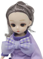Load image into Gallery viewer, Modabay Charming Fashion Movable Joint Doll in Purple Outfit  (Purple)
