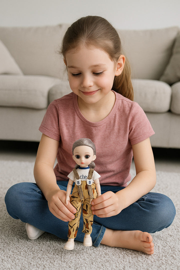 Modabay Fashion Play Doll for Cute Outfit Girls with movable Joint  (Multicolor)