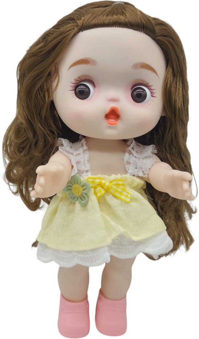 Modabay Lovely Baby doll with Yellow bow  (Multicolor)