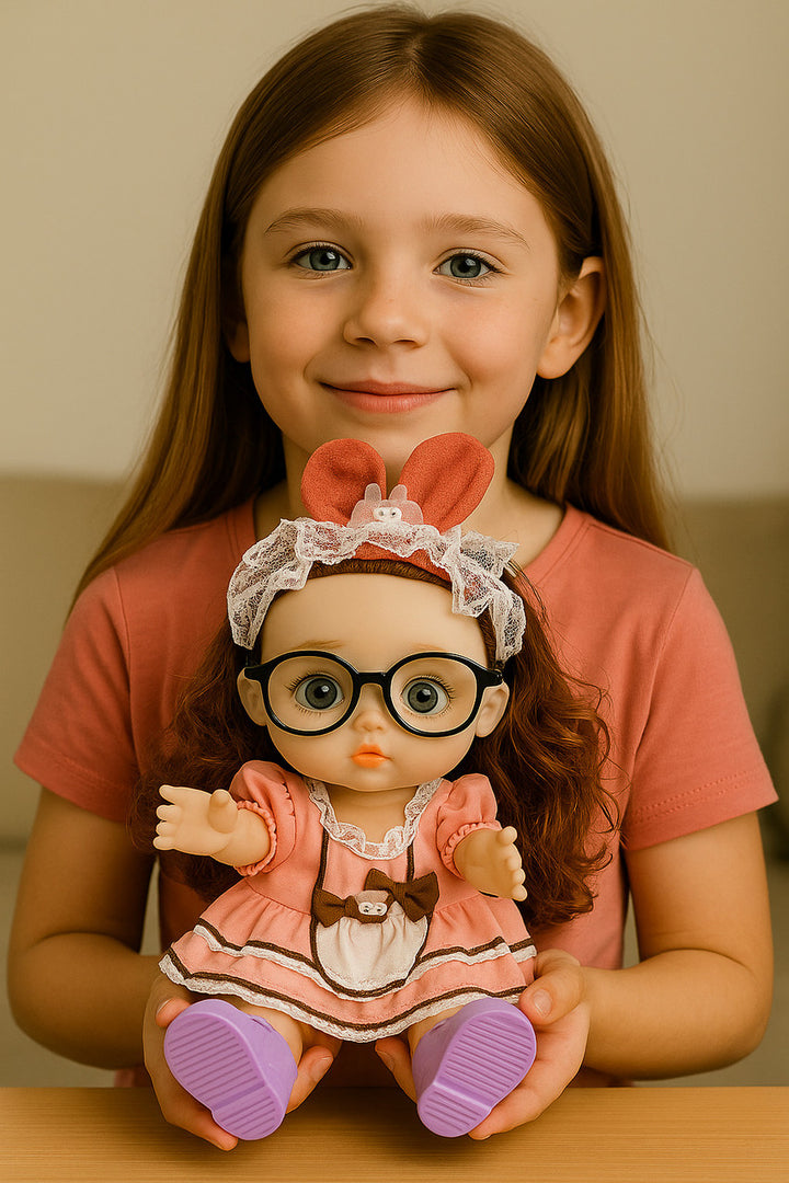 Modabay Lovely Baby doll with rabbit hairband  (Multicolor)