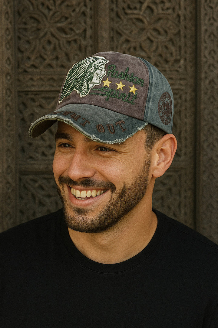 Shopsy JaMONT.STYLE-1989- CAP-BROWN+D.GREEN