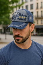 Load image into Gallery viewer, Shopsy JaMONT.STYLE-1989- CAP-NEVI BLUE+L.GREY
